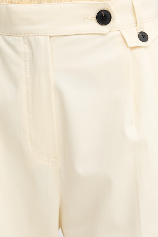 Max&Co. spodnie damskie bawełniane z elastanem MCOAFONE beżowy 2616131023200