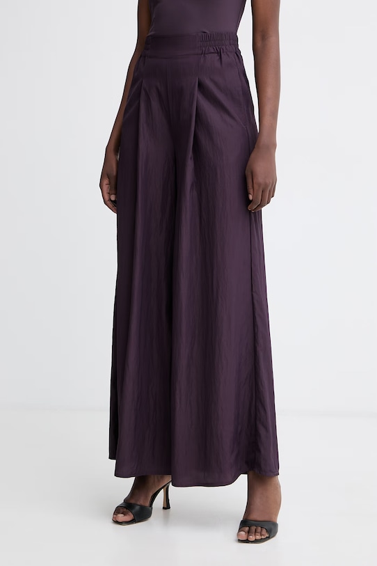 Max&Co. брюки-палаццо женские с вискозой MCOMAGENTA фиолетовой 2616131064200