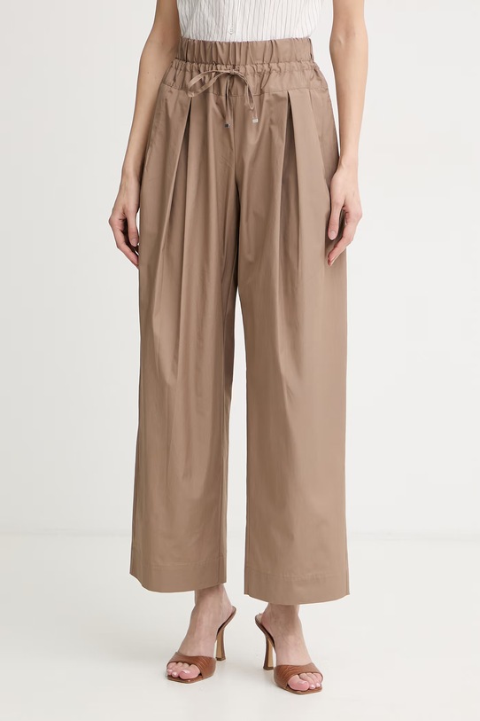 Max&Co. брюки для женщин из хлопка MCOOTTO коричневый 2616131094200