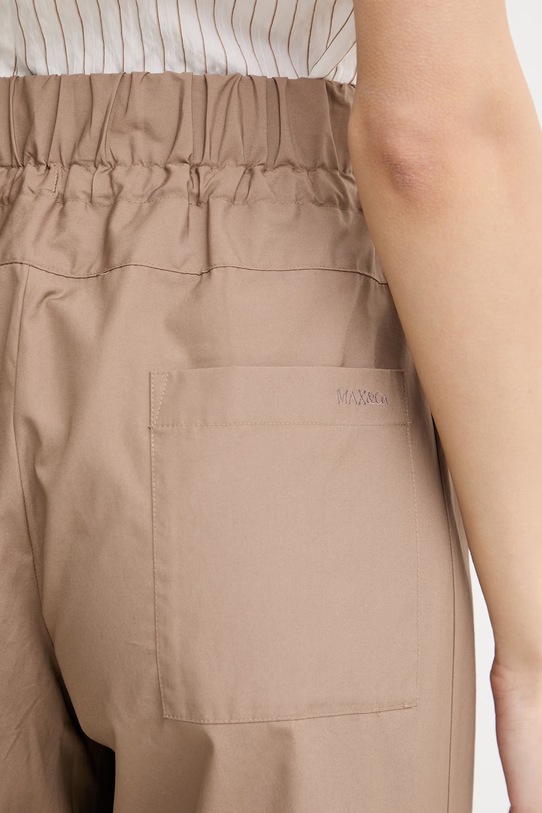 Max&Co. брюки для женщин из хлопка MCOOTTO коричневый 2616131094200
