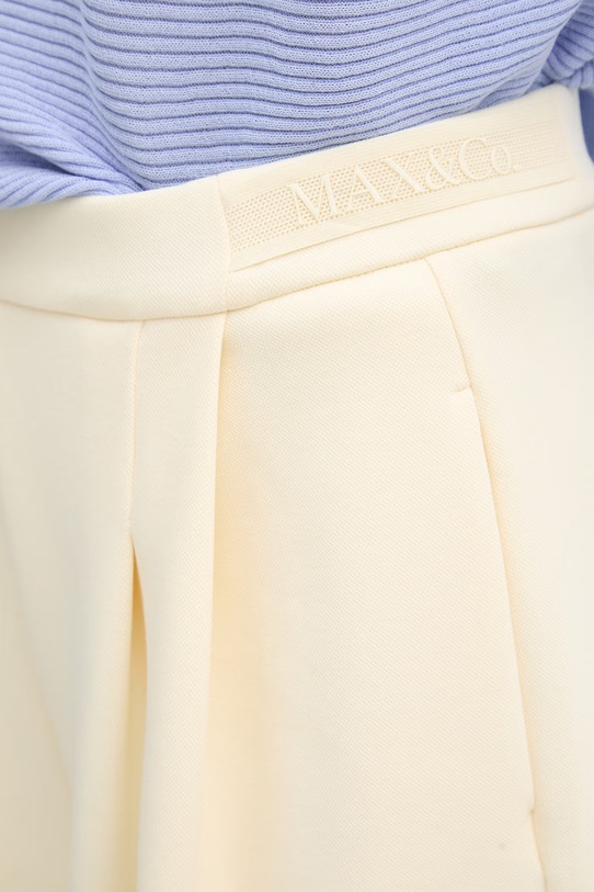 Max&Co. spodnie straight damskie MCOACANTO żółty 2616781023200