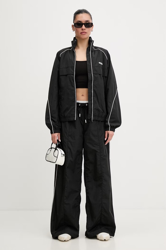 Tommy Jeans spodnie damskie DW0DW22289 czarny SS26