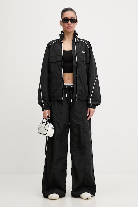 Tommy Jeans spodnie damskie DW0DW22289 czarny SS26