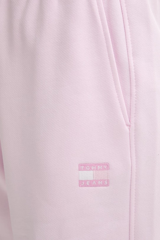 Tommy Jeans spodnie dresowe damskie bawełniane różowy DW0DW22780