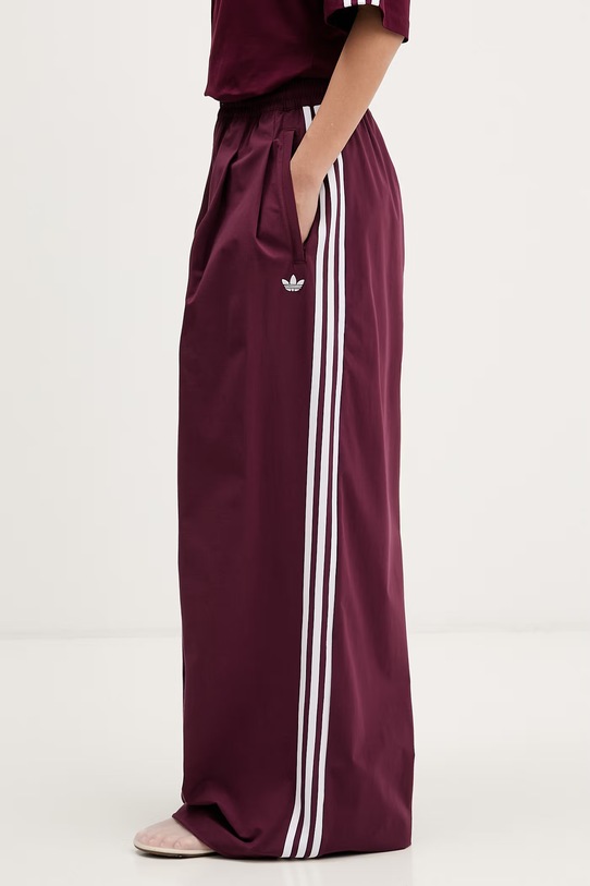 adidas Originals teplákové nohavice dámske s bavlnou burgundské KY5187