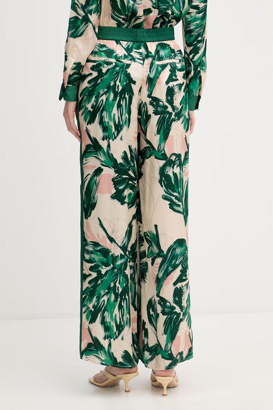 Odzież Marc Aurel spodnie palazzo damskie z wiskozy 1313A11083 zielony