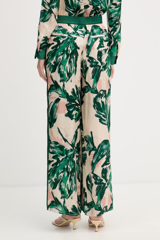 Odzież Marc Aurel spodnie palazzo damskie z wiskozy 1313A11083 zielony