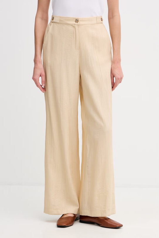 Gaudi spodnie damskie beżowy 611FD25037