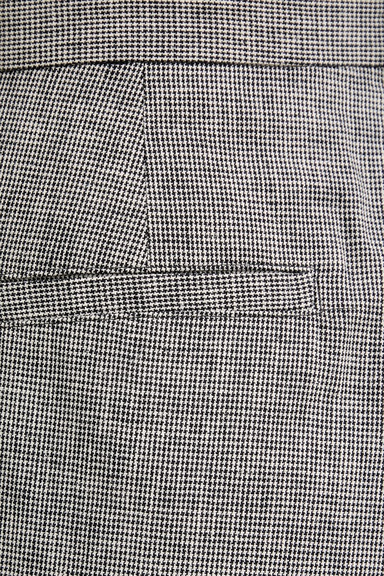 Sessun spodnie garniturowe damskie lniane czarny 26207030