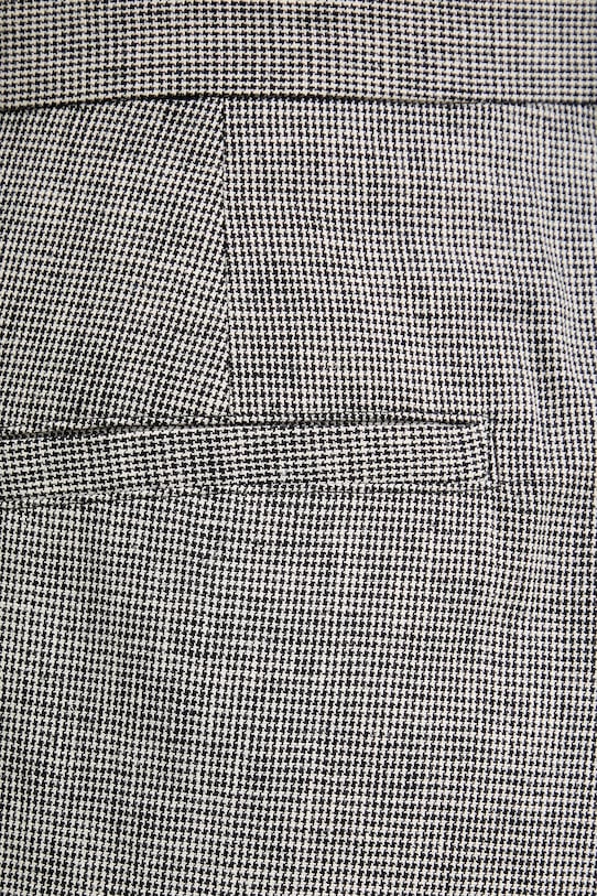 Sessun spodnie garniturowe damskie lniane czarny 26207030