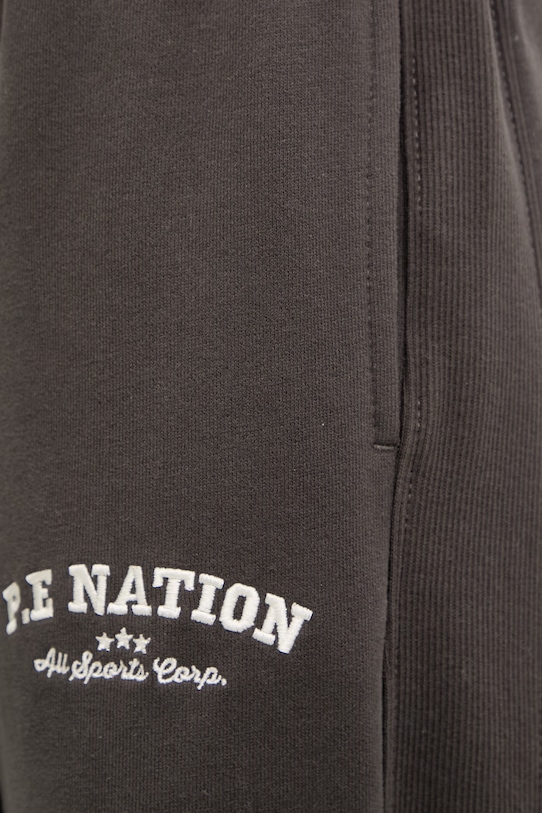 P.E Nation spodnie dresowe bawełniane Adventure szary 261P121