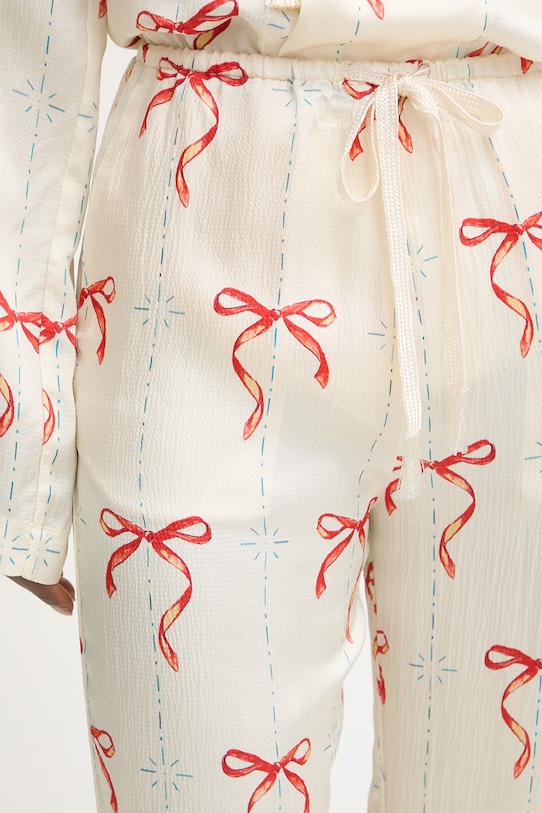 Forte Forte spodnie damskie z wiskozy beżowy 14913.my.pants