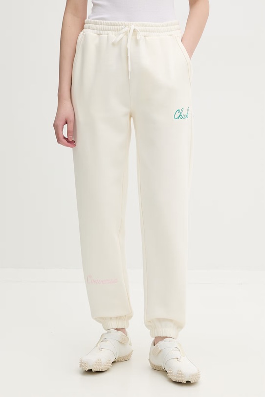 Converse spodnie dresowe damskie beżowy CVW6B094
