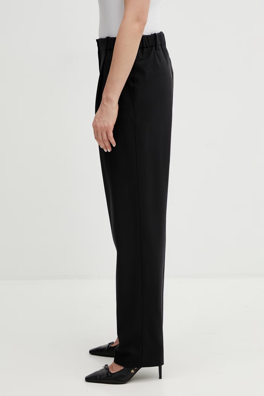 Kenzo spodnie z dodatkiem wełny Jog Pants FF52UP0779RU czarny SS26