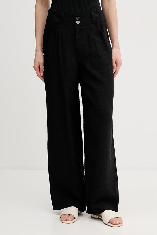 Dkny spodnie tkanina czarny P41KTR48