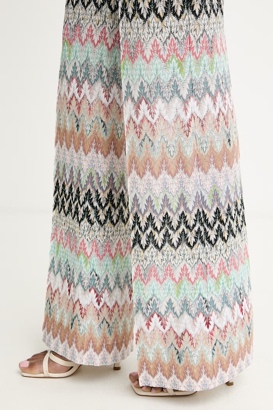 Missoni spodnie palazzo damskie beżowy DS26SI09.BR014Z