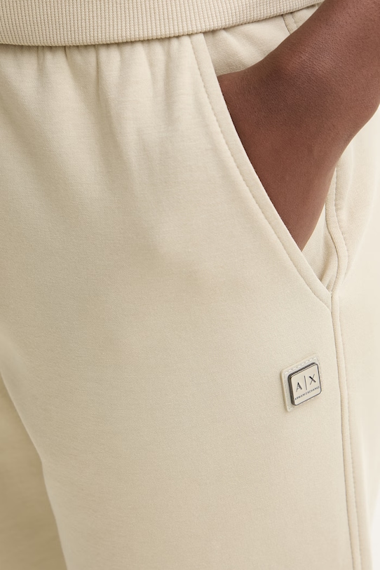 Armani Exchange Спортен панталон дамски с памук зелен XW001745.AF10818