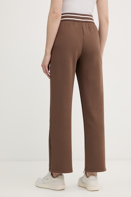 Odzież Armani Exchange spodnie dresowe damskie z wiskozą XW002073.AF10804 brązowy