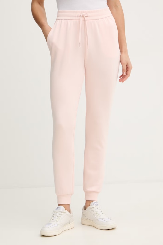 Armani Exchange spodnie dresowe z elastanem różowy XW000837.AF13397.