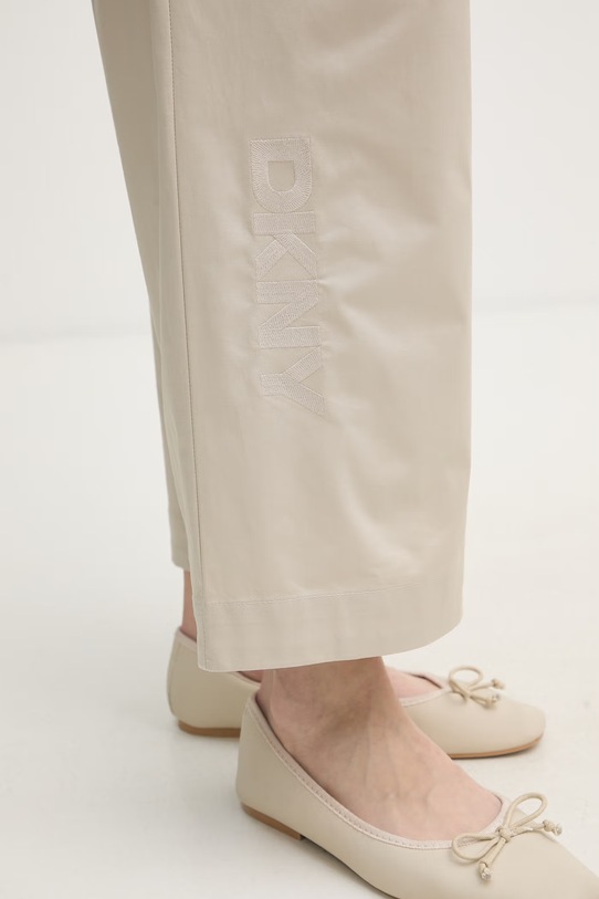 DKNY spodnie damskie P6CK0EII beżowy