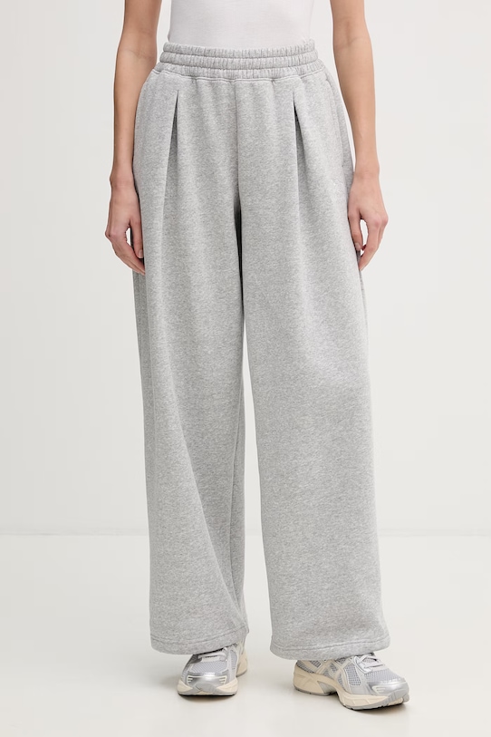 Under Armour spodnie dresowe damskie z bawełną Rival Fleece szary 6012293