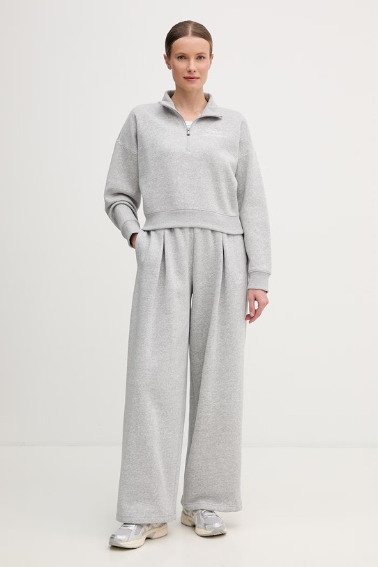 Under Armour spodnie dresowe damskie z bawełną Rival Fleece 6012293 szary SS26