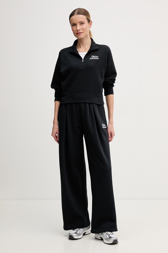 Under Armour spodnie dresowe damskie z bawełną Rival Fleece 6012293 czarny SS26