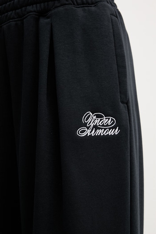 Under Armour spodnie dresowe damskie z bawełną Rival Fleece czarny 6012293