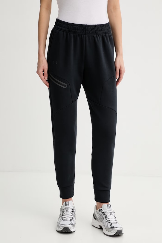 Under Armour spodnie dresowe damskie Unstoppable Flc czarny 1379846