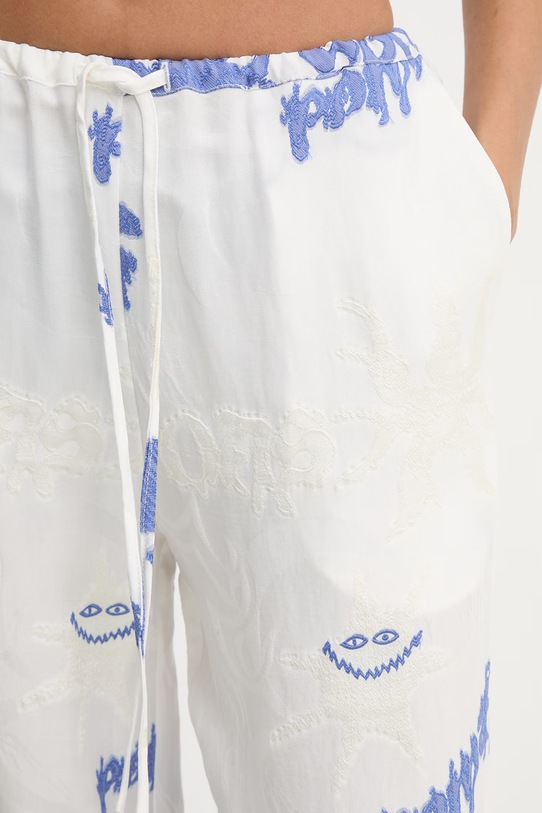 OAS spodnie damskie z lyocellem biały 502003.6754