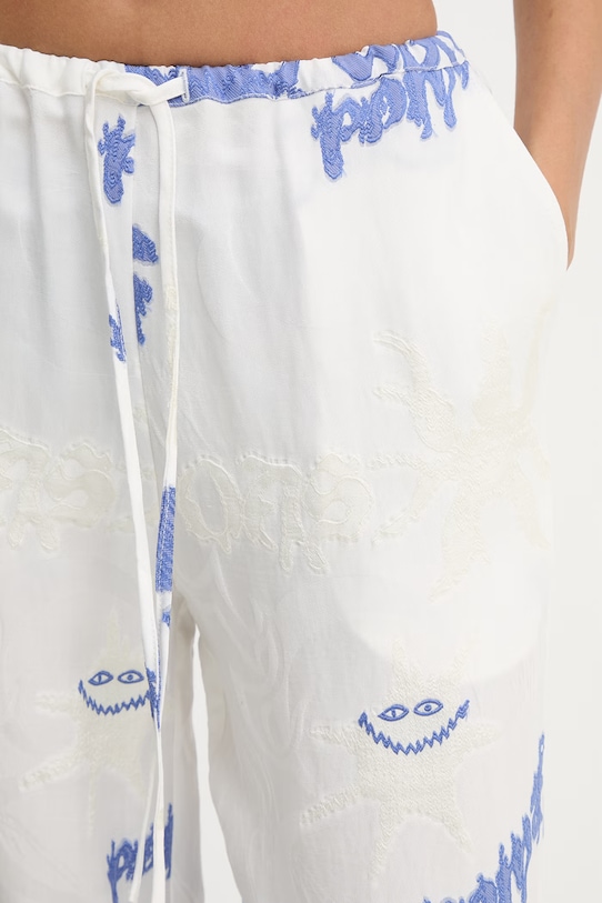 OAS spodnie damskie z lyocellem biały 502003.6754