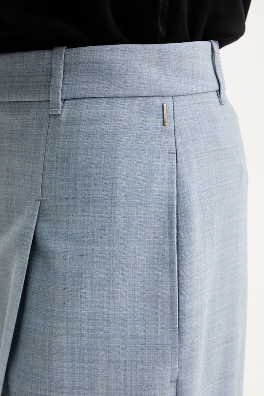 Μάλλινο παντελόνι BOSS Tiana4 μπλε 50554965