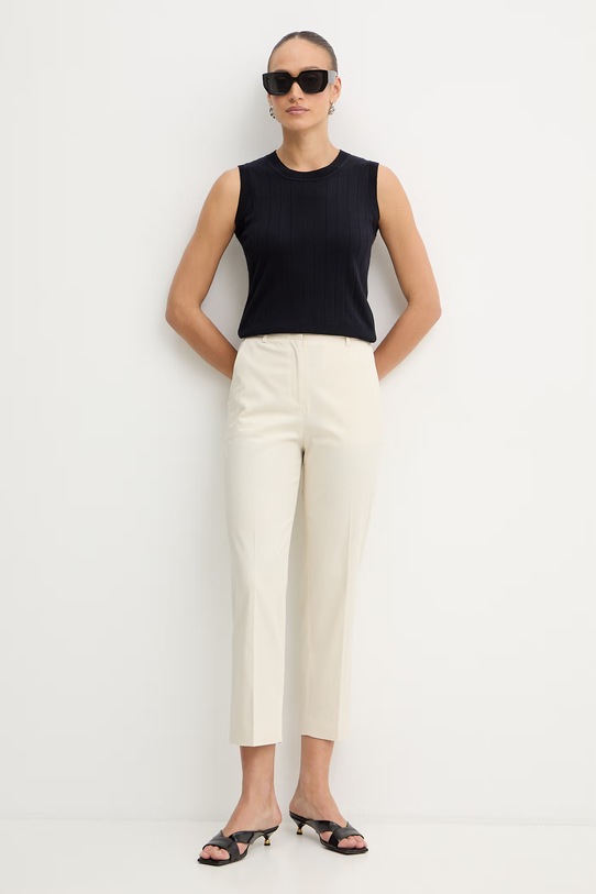 BOSS spodnie Tecarino2 50555621 beżowy SS26