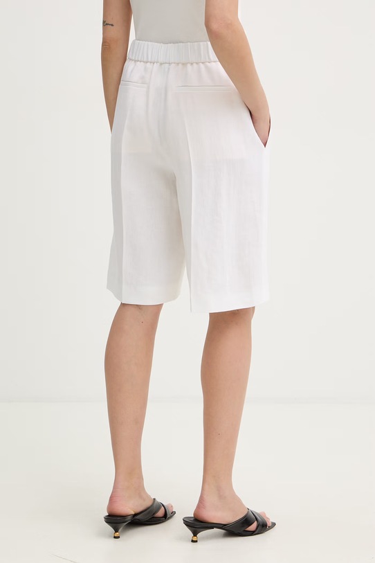 Odzież BOSS szorty damskie z lnem Tianala 50557429 beżowy