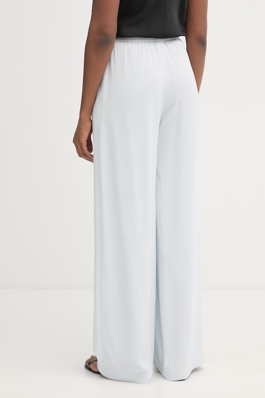 Îmbrăcăminte BOSS pantaloni wide leg pentru femei, cu vâscoză Tiana10 50557442 albastru