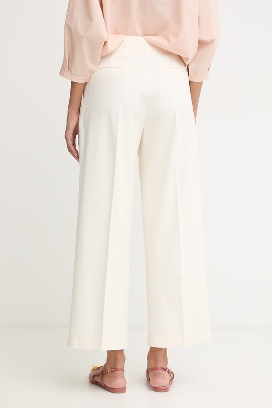 Odzież BOSS spodnie damskie z wiskozą Tulotta 50562199 beżowy