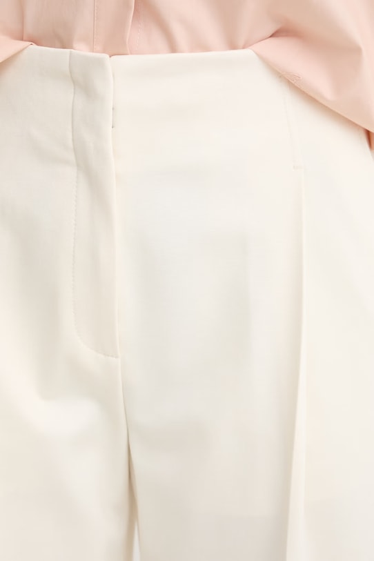 BOSS spodnie damskie z wiskozą Tulotta beżowy 50562199