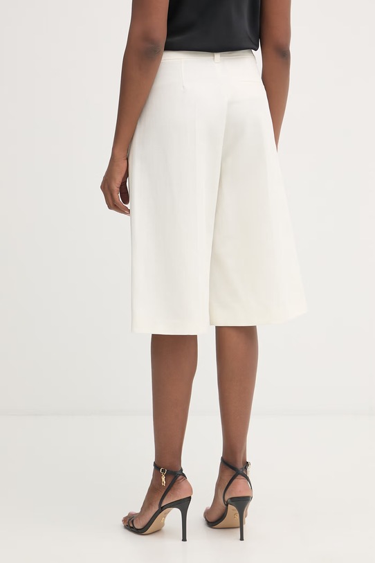 Odzież BOSS Orange szorty eleganckie damskie z dodatkiem lnu C Talarina1 50559835 beżowy