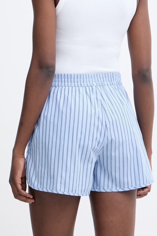 Odzież BOSS Orange szorty damskie bawełniane C Tiplyna 50559232 niebieski