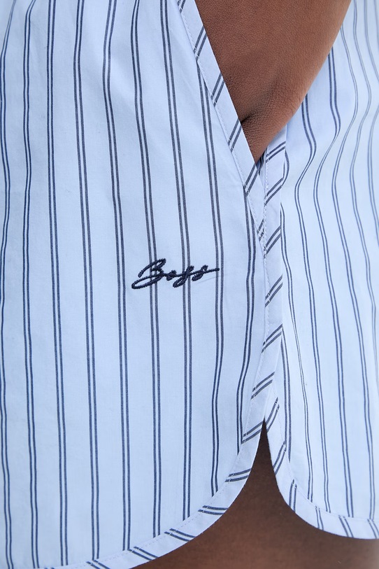 BOSS Orange szorty damskie bawełniane C Tiplyna niebieski 50559232