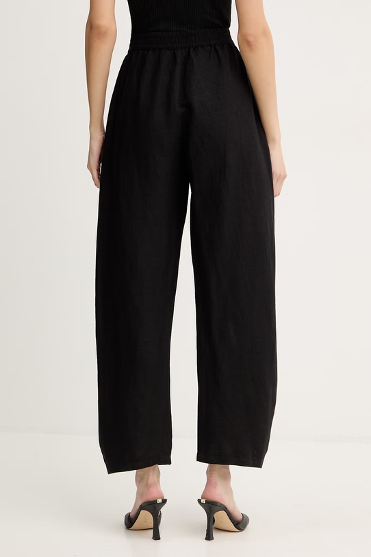 Odzież BOSS Orange spodnie z dodatkiem lnu C Talinen 50559238 czarny