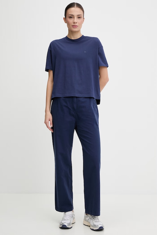 Napapijri spodnie bawełniane HALIDE CHINO NP0A4HR6B2Q1 granatowy SS26