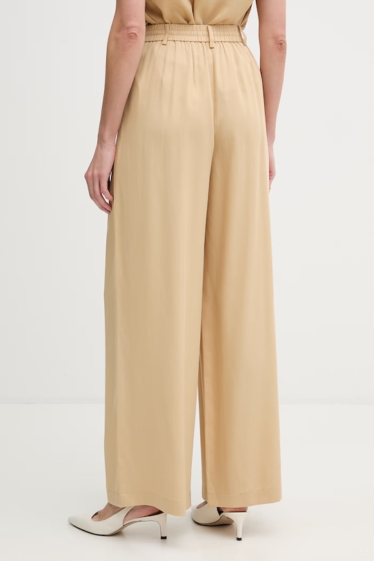 Odzież Joop! spodnie damskie z lyocellem 30100669 beżowy