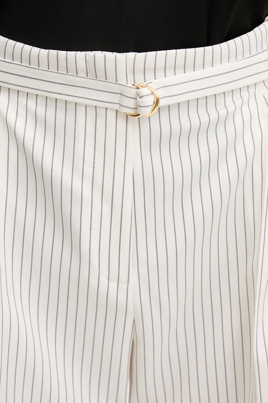 Odzież HUGO spodnie garniturowe damskie z wiskozą Hejuly 50559202 biały