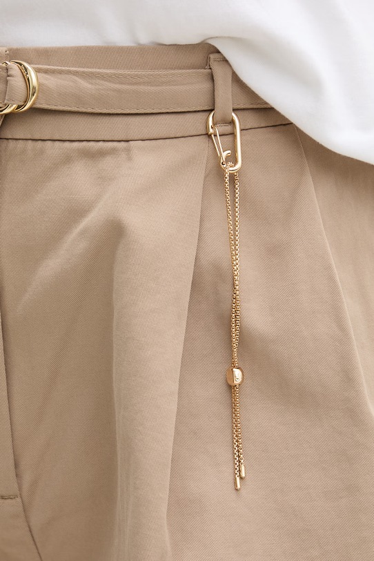 HUGO pantaloni scurți damă din bumbac Henisea-1-W bej 50561249