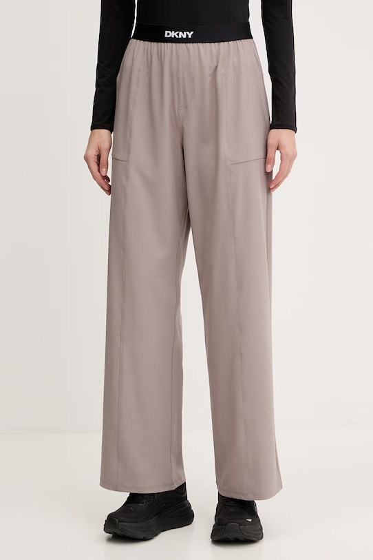 Dkny spodnie z elastanem szary DP6P3645