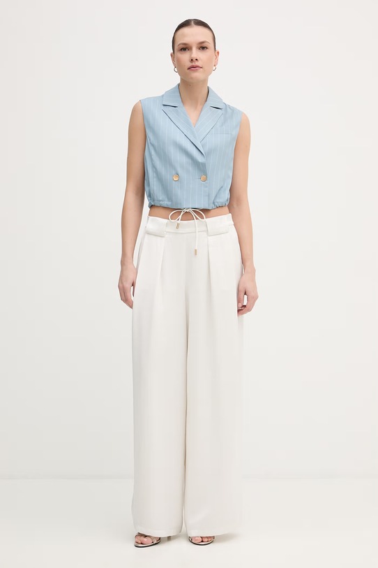 Dkny spodnie P6AK7E57 beżowy SS26