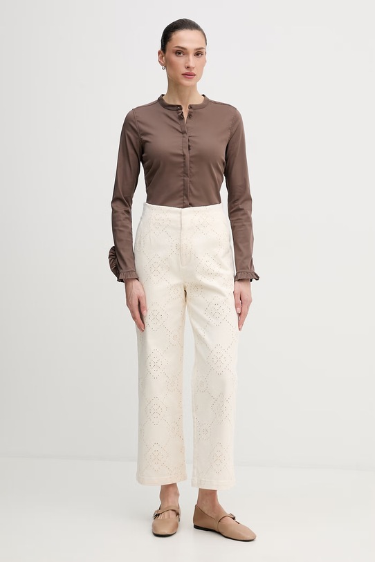 Dkny jeansy beżowy DJ6P3135