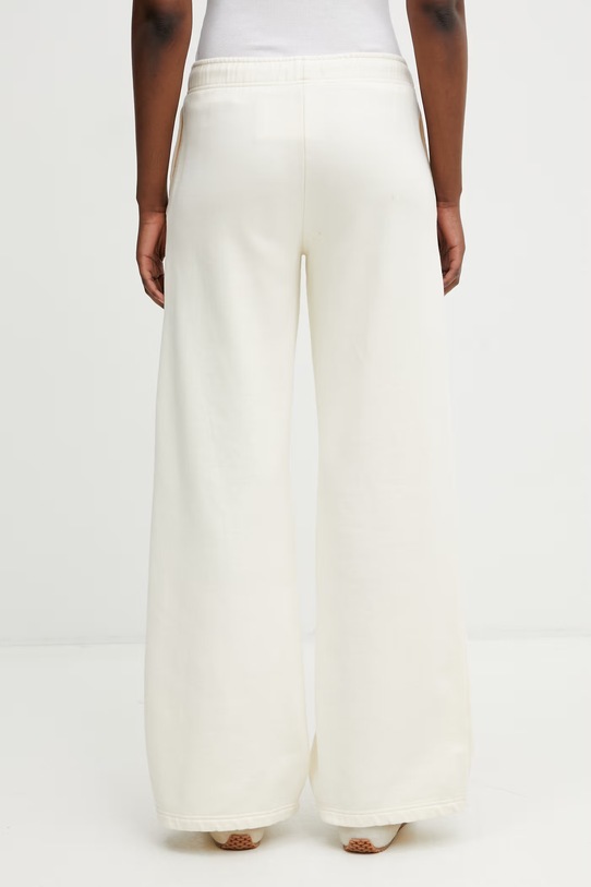 Odzież Anine Bing KACEY SWEATPANT MONOGRAM - CREAM spodnie dresowe bawełniane damskie A.03.12163.CRM01 beżowy