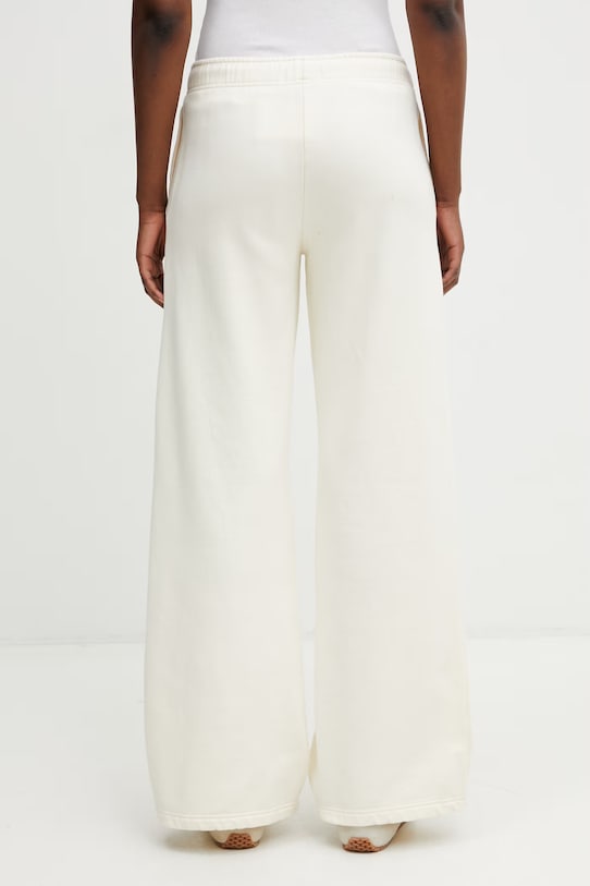 Odzież Anine Bing KACEY SWEATPANT MONOGRAM - CREAM spodnie dresowe bawełniane damskie A.03.12163.CRM01 beżowy